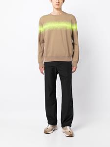 Herno Sweater met spray-effect - Bruin