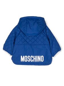 Moschino Kids Gewatteerde jas - Blauw