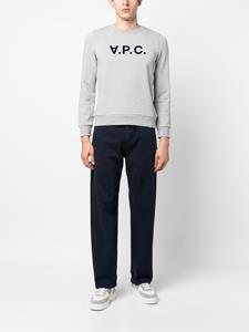APC Sweater met logoprint - Grijs