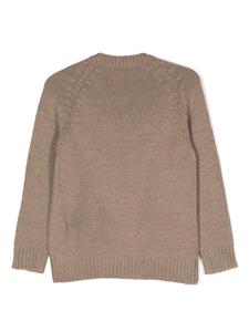 Emporio Armani Kids Intarsia trui - Beige