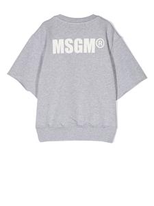 MSGM Kids T-shirt met logoprint - Grijs