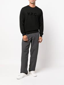 APC Sweater met logoprint - Zwart