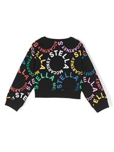 Stella McCartney Kids Sweater met logoprint - Zwart