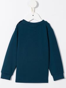 Molo Sweater met bladerprint - Blauw