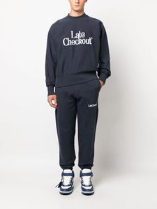 Late Checkout Sweater met logo-reliëf - Blauw