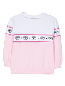 Chiara Ferragni Kids Sweater met vlakken - Roze