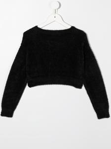 Chiara Ferragni Kids Sweater met logopatch - Zwart
