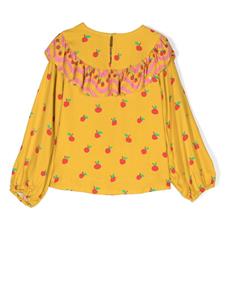 Stella McCartney Kids Shirt met ruches - Geel