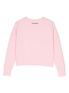 Karl Lagerfeld Kids Sweater met print - Roze