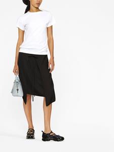 MM6 Maison Margiela Rok met asymmetrische afwerking - Zwart