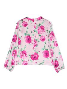 Miss Blumarine Shirt met bloemenprint - Roze