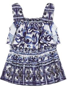 Dolce & Gabbana Kids Top met print - Blauw