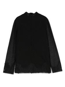 Dolce & Gabbana Kids Shirt met kant - Zwart