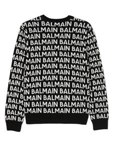 Balmain Kids Intarsia trui - Zwart