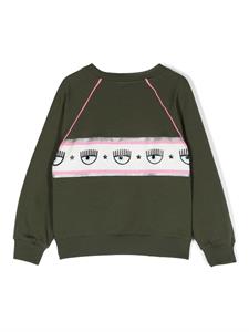 Chiara Ferragni Kids Sweater met print - Groen