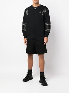 Philipp Plein Sweater met gewatteerde vlakken - Zwart