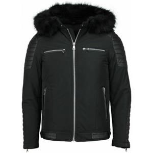 Enos  Parkas Kurze Winterjacke Künstfell Jacke