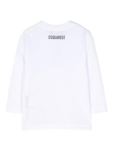 Dsquared2 Kids T-shirt met logopatch - Wit