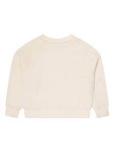 Moncler Enfant Sweater met logo - Beige