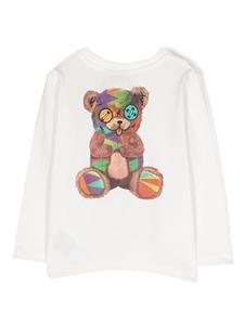 Barrow kids T-shirt met teddybeerprint - Wit