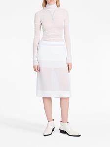 Proenza Schouler semi-sheer chiffon skirt - Wit