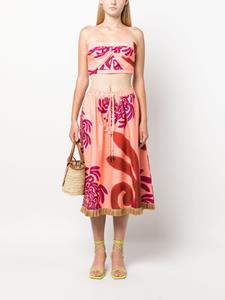 THEMIS Z GR floral-print high-waist skirt - Oranje