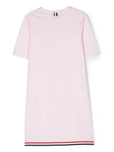 Thom Browne Kids T-shirtjurk met gestreept detail - Roze