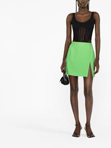 THE ANDAMANE Mini-rok met zijsplit - Groen