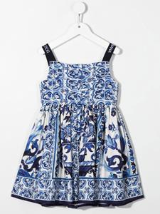 Dolce & Gabbana Kids Mouwloze mini-jurk - Wit