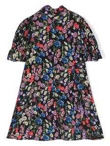 Dolce & Gabbana Kids Mini-jurk met bloemenprint - Zwart