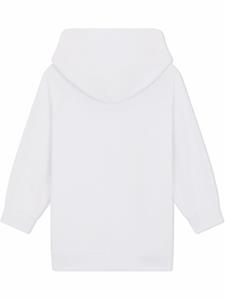 Dolce & Gabbana Kids Hoodie-jurk met logo applicatie - Wit