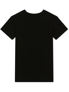 Dolce & Gabbana Kids T-shirtjurk met logoprint - Zwart
