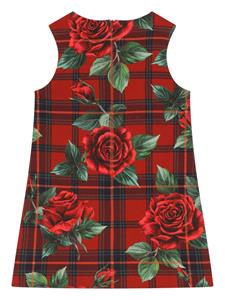 Dolce & Gabbana Kids Mini-jurk met tartan ruit - Rood