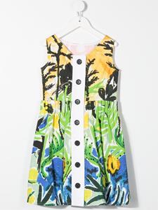 Marni Kids Jurk met all-over print - Groen