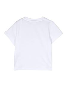 BOSS Kidswear T-shirt met logo-reliëf - Wit