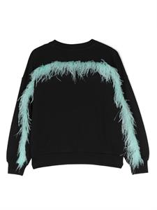 Andorine Sweater met logoprint - Zwart