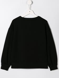 Andorine Sweater met bloemenprint - Zwart