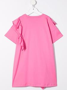 PUCCI Junior T-shirtjurk met ruche - Roze