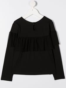 Andorine Sweater met franje - Zwart