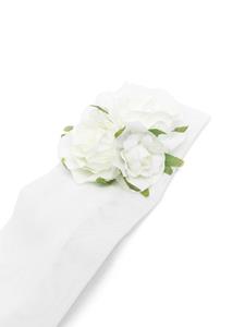 Colorichiari Haarband met bloemen - Wit