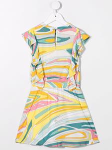 PUCCI Junior Midi-jurk met abstracte print - Blauw