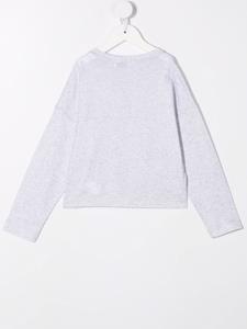 Brunello Cucinelli Kids Sweater met logo - Grijs
