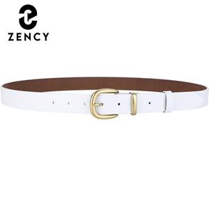 Zency Soft Genuine Leather Waist Belts For Jeans 2021 Winter Retro Classic Design Lady Waistband Daily Casual Female Cinturones