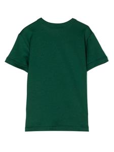Dolce & Gabbana Kids T-shirt met logoplakkaat - Groen