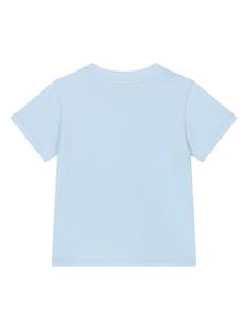 Dolce & Gabbana Kids T-shirt met logo-print - Blauw