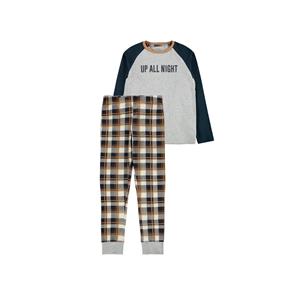 Name it jongens pyjama - Raglan mouw - Donkerblauw - Maat 116