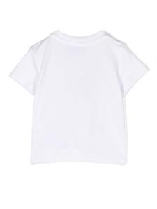 Moschino Kids Katoenen T-shirt - Wit