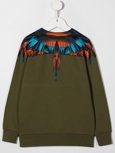 Marcelo Burlon County Of Milan Kids Sweater met vleugelprint - Groen