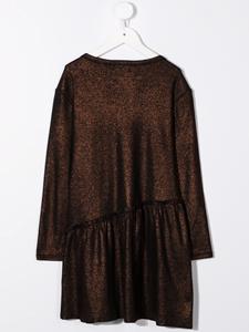 Andorine Metallic jurk - Bruin