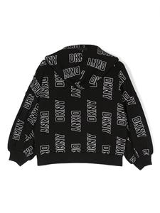 Dkny Kids Hoodie met logoprint - Zwart